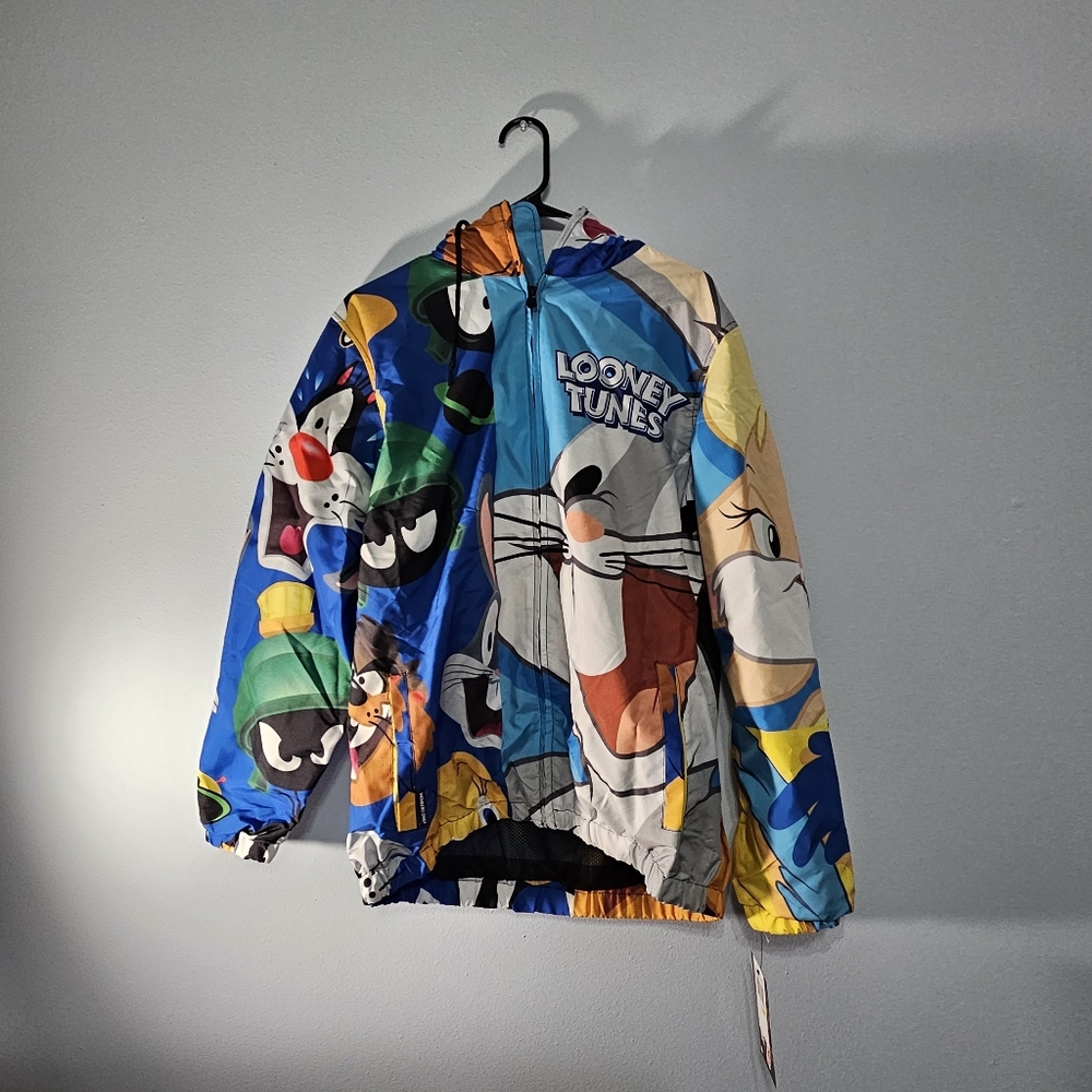 Mens Looney Tunes members only windbreaker jacket